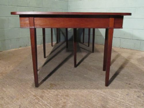fig 1. ANTIQUE LARGE REGENCY MAHOGANY EXTENDING DINING TABLE C1810 SEATS 10-12