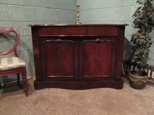 Antique Victorian Mahogany Serpentine Front Chiffonier C1880
