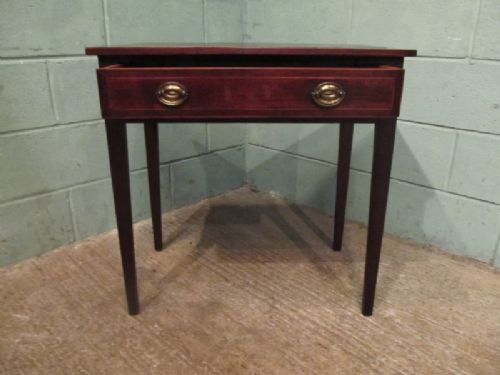 fig 2. ANTIQUE REGENCY MAHOGANY BOW FRONT SIDE TABLE C1820