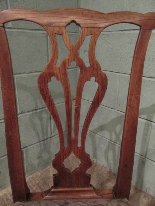 fig 2. ANTIQUE SMALL GEORGIAN ELM CHAIR C1780