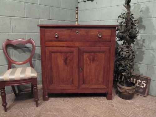 Antique 19th Century French Provincial Fruitwood Cupboard C1880