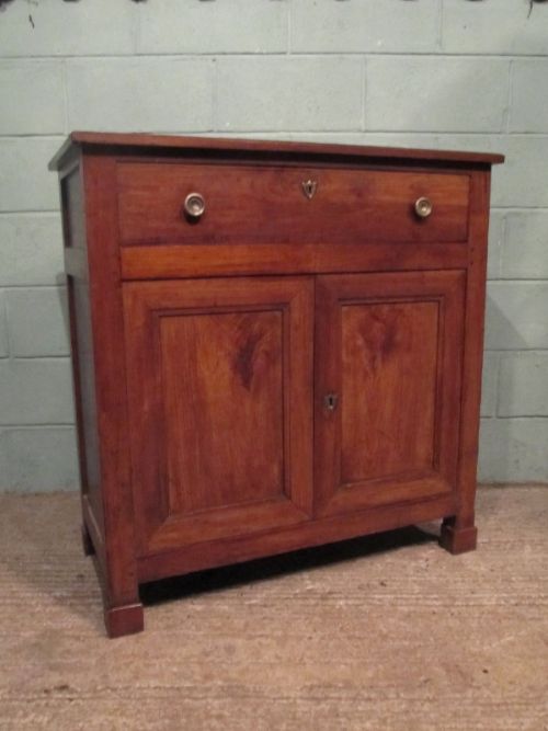 fig 1. ANTIQUE 19TH CENTURY FRENCH PROVINCIAL FRUITWOOD CUPBOARD C1880
