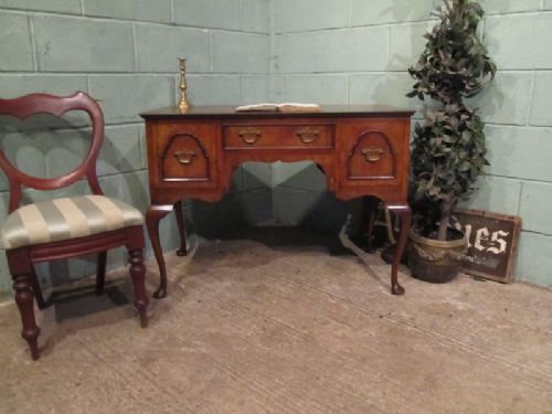 Antique Victorian Burr Walnut Lowboy Desk C1890 W7280/5.2