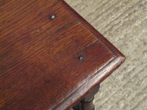fig 2. ANTIQUE EARLY VICTORIAN COUNTRY OAK JOINT STOOL C1850