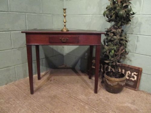 Antique Georgian Oak Side Table C1780