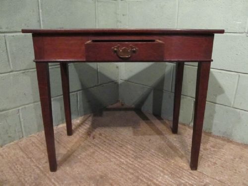 fig 2. ANTIQUE GEORGIAN OAK SIDE TABLE C1780