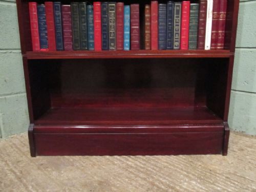 fig 2. ANTIQUE EDWARDIAN MAHOGANY TALL OPEN BOOKCASE C1900