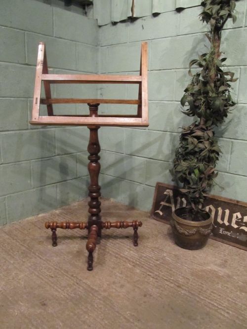 Antique 19th Century French Fruitwood & Oak Double Sided Folio or Music Stand. C1880