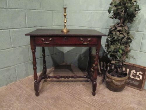Antique 18th Century Georgian Joined Oak Side Table C1780