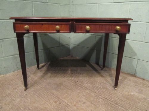 fig 2. ANTIQUE EDWARDIAN MAHOGANY WRITING DESK BY MAPLES & CO. C1900