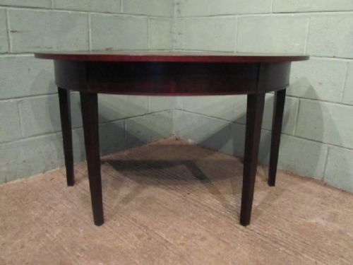 fig 2. ANTIQUE REGENCY MAHOGANY DEMI LUNE SIDE TABLE C1820
