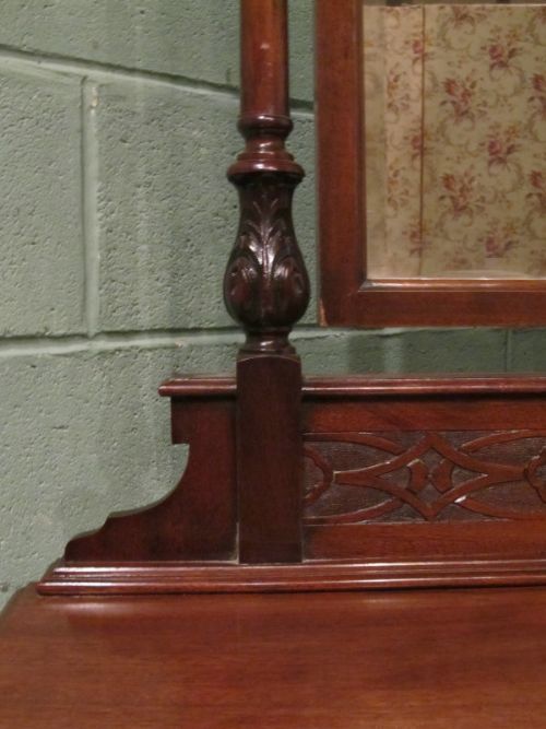 fig 2. ANTIQUE EDWARDIAN MAHOGANY CHIPPENDALE DRESSING TABLE C1900