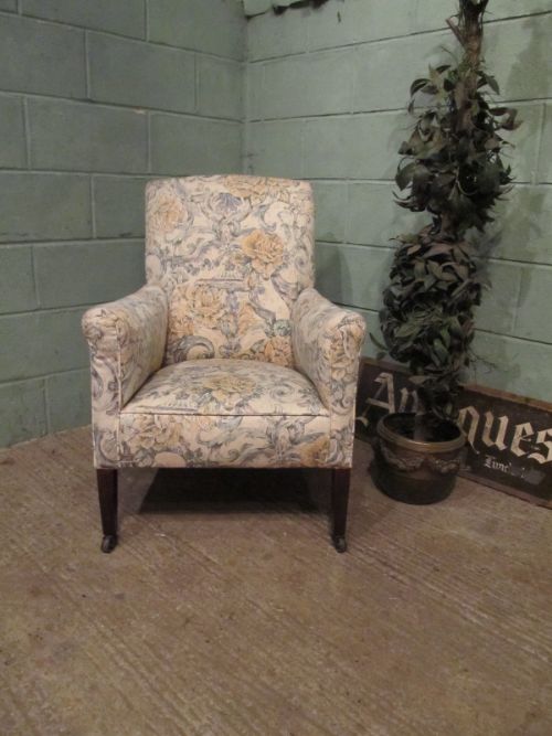 fig 1. ANTIQUE EDWARDIAN SALON ARMCHAIR C1900