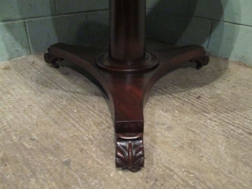 fig 2. ANTIQUE WILLIAM 1V MAHOGANY TILT TOP BREAKFAST DINING TABLE C1830
