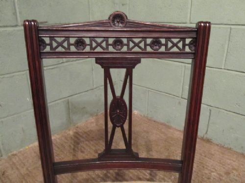 fig 2. ANTIQUE PAIR EDWARDIAN MAHOGANY BEDROOM NURSING CHAIRS C1900