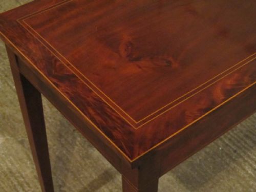 fig 2. ANTIQUE REGENCY INLAID MAHOGANY SIDE TABLE C1820