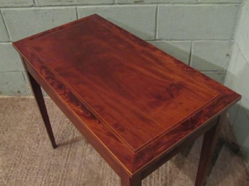 Antique Regency Inlaid Mahogany Side Table C1820