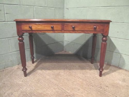 fig 1. ANTIQUE WILLIAM 1V MAHOGANY WRITING TABLE DESK C1830