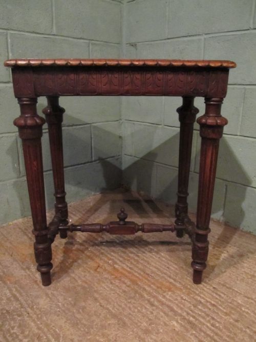 fig 2. ANTIQUE EARLY 19TH CENTURY COUNTRY OAK SIDE TABLE C1840