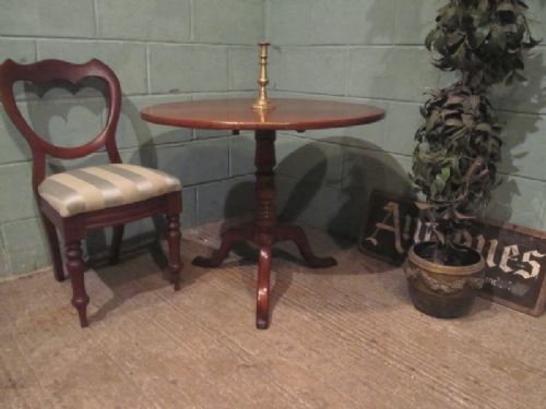 fig 1. ANTIQUE 18TH CENTURY GEORGIAN MAHOGANY TILT TOP TABLE C1780
