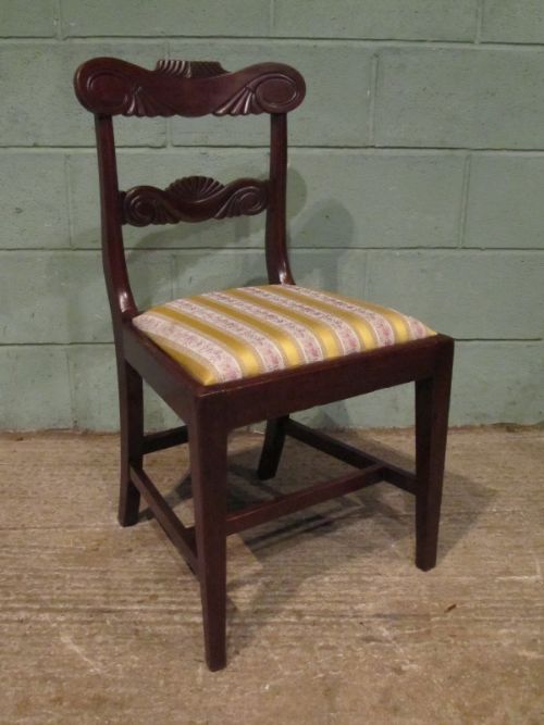 fig 1. ANTIQUE SET EIGHT WILLIAM 1V MAHOGANY DINING CHAIRS C1830