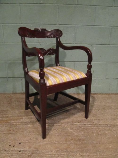 fig 2. ANTIQUE SET EIGHT WILLIAM 1V MAHOGANY DINING CHAIRS C1830