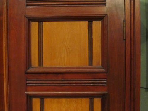 fig 2. ANTIQUE EDWARDIAN WALNUT AND ASH DOUBLE WARDROBE C1900