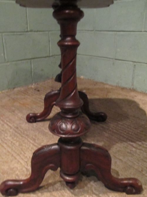 fig 2. ANTIQUE LATE VICTORIAN ROSEWOOD SIDE TABLE C1890