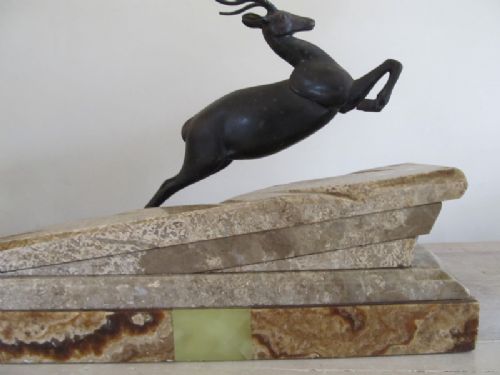 fig 2. SIGNED FRENCH ART DECO FIGURAL GROUP BY IRENEE ROCHARD C1930