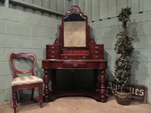 Antique Victorian Mahogany Duchesse Dressing Table C1880