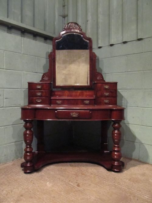 fig 1. ANTIQUE VICTORIAN MAHOGANY DUCHESSE DRESSING TABLE C1880