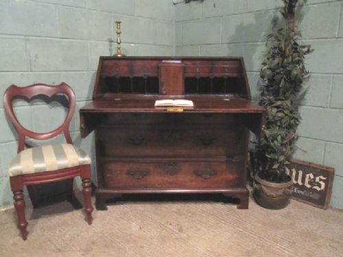 fig 1. ANTIQUE LATE 18TH CENTURY FIGURED MAHOGANY BUREAU C1790