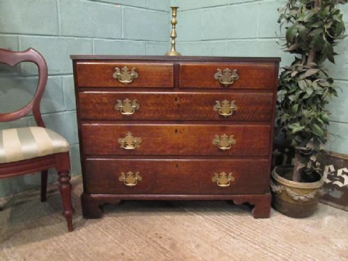 Antique 18th Century Georgian Oak Chest of Drawers C1780