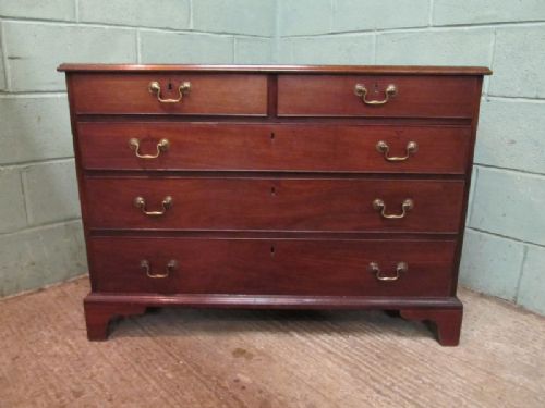fig 1. ANTIQUE GEORGIAN REGENCY MAHOGANY CHEST OF DRAWERS C1820