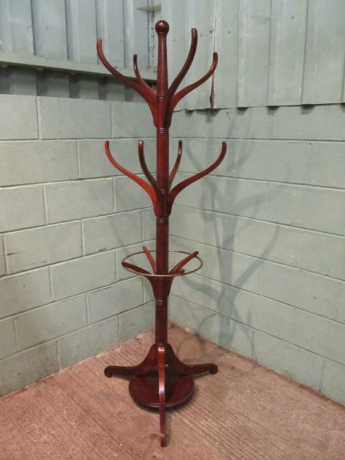 fig 1. ANTIQUE EDWARDIAN MAHOGANY HALL STAND C1900