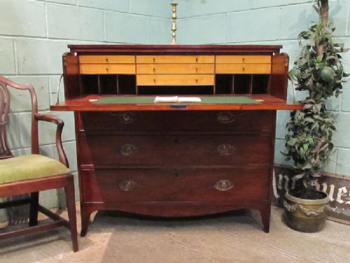 Antique Regency Mahogany Secretaire Chest of Drawers C1810