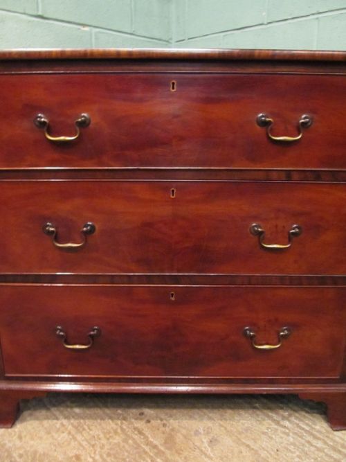 fig 2. ANTIQUE 19TH CENTURY MAHOGANY CHEST OF DRAWERS C1880