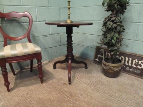 fig 1. ANTIQUE REGENCY MAHOGANY TILT TOP TABLE C1800