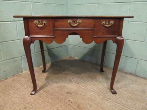 fig 1. ANTIQUE GEORGIAN 18TH CENTURY OAK LOWBOY C1780
