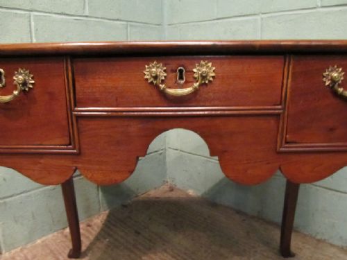 fig 2. ANTIQUE GEORGIAN 18TH CENTURY OAK LOWBOY C1780