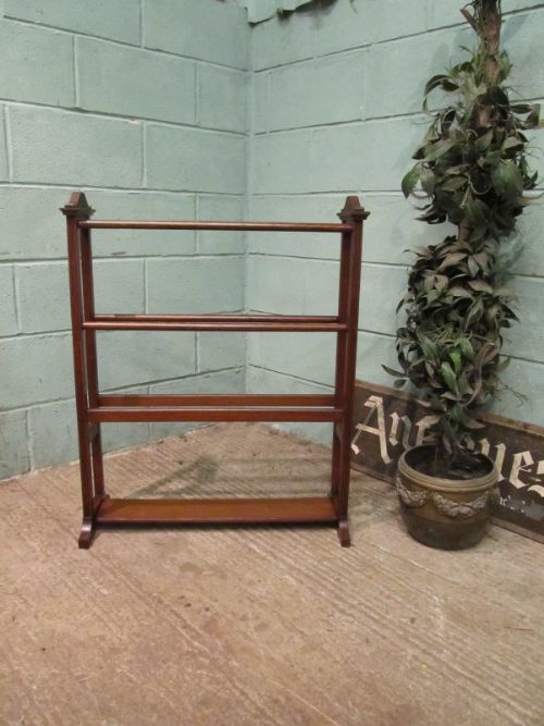 fig 1. ANTIQUE VICTORIAN OAK DOUBLE SIDED TOWEL RAIL C1880
