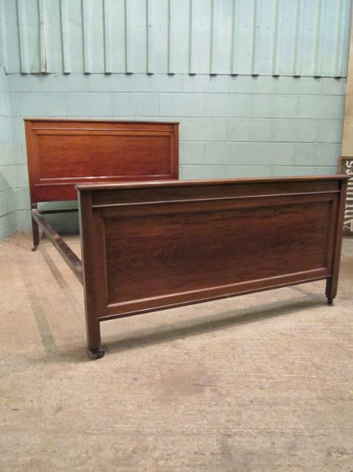 Antique Edwardian Mahogany Double Bed C1900