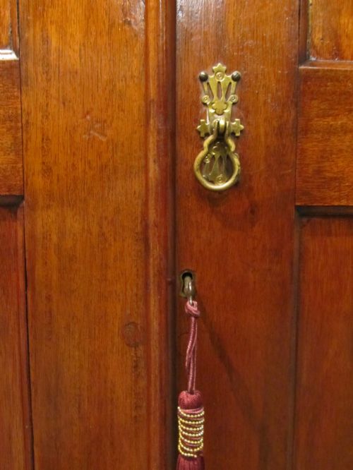 fig 2. Antique Victorian Mahogany Hall Robe Cupboard c1860