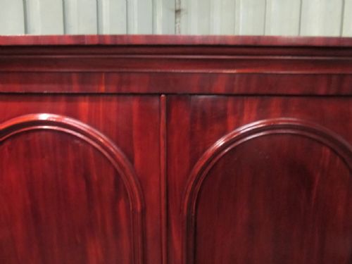 fig 2. ANTIQUE VICTORIAN MAHOGANY DOUBLE WARDROBE C1880