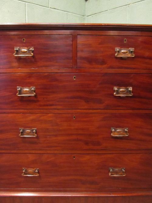 fig 2. Antique Late 19th Century Mahogany Chest of Drawers c1890