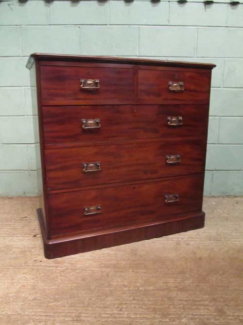 fig 1. Antique Late 19th Century Mahogany Chest of Drawers c1890