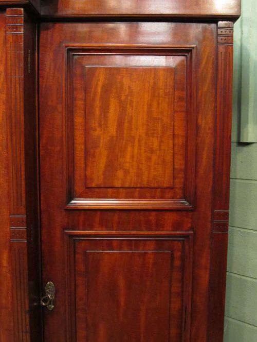 fig 1. ANTIQUE VICTORIAN MAHOGANY BREAKFRONT TRIPLE WARDROBE COMPACTUM C1880