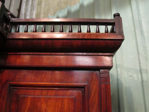 fig 2. ANTIQUE VICTORIAN MAHOGANY BREAKFRONT TRIPLE WARDROBE COMPACTUM C1880