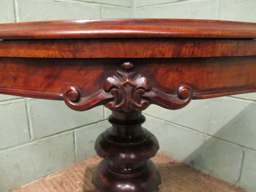 fig 1. ANTIQUE WILLIAM 1V BURR WALNUT SERPENTINE FOLD OVER GAMES TABLE C1830