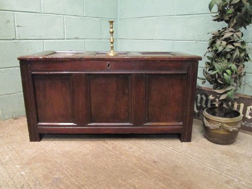 Antique Early 18th Century Oak Coffer C1720